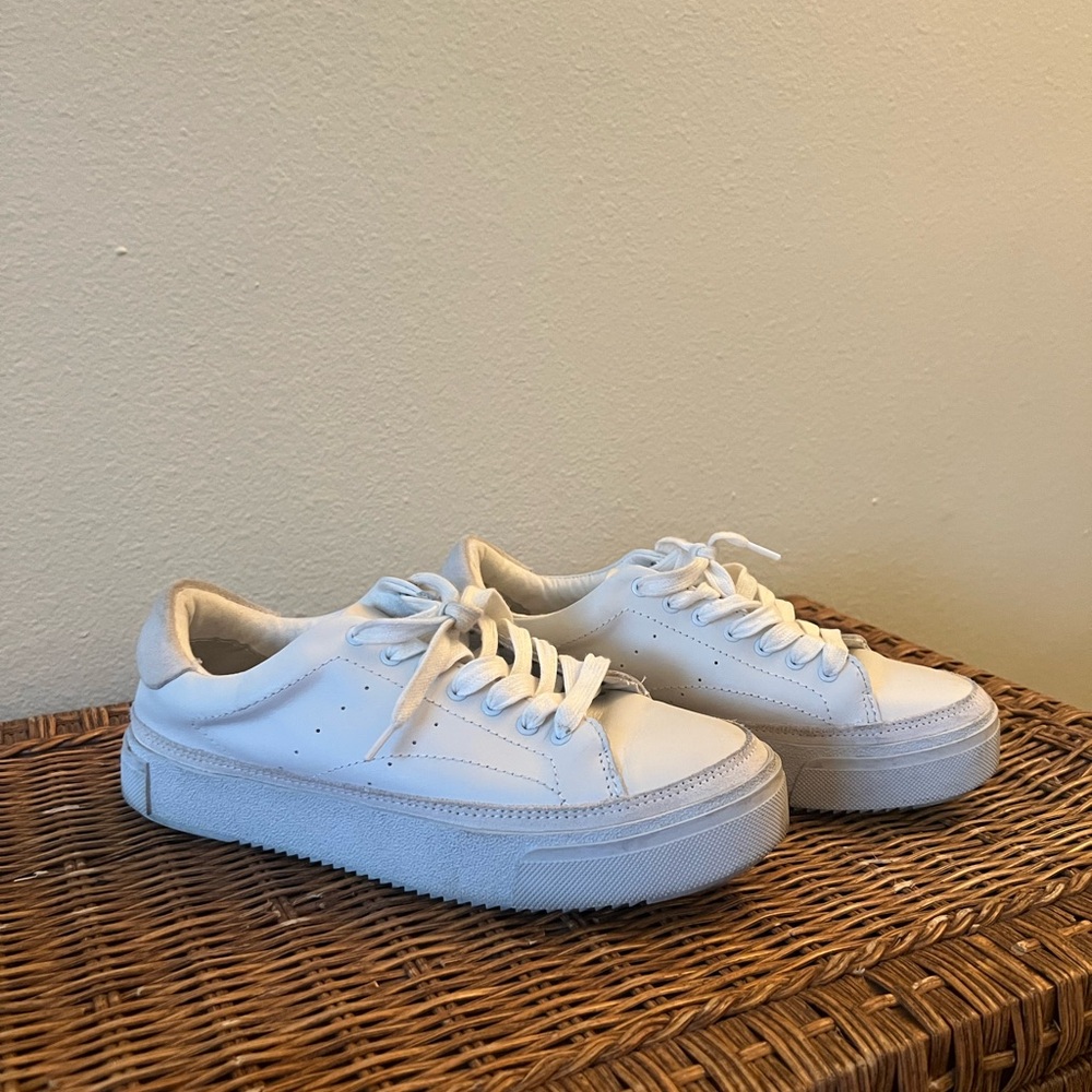 All Saints Trish Suede Platform Sneakers Size 8